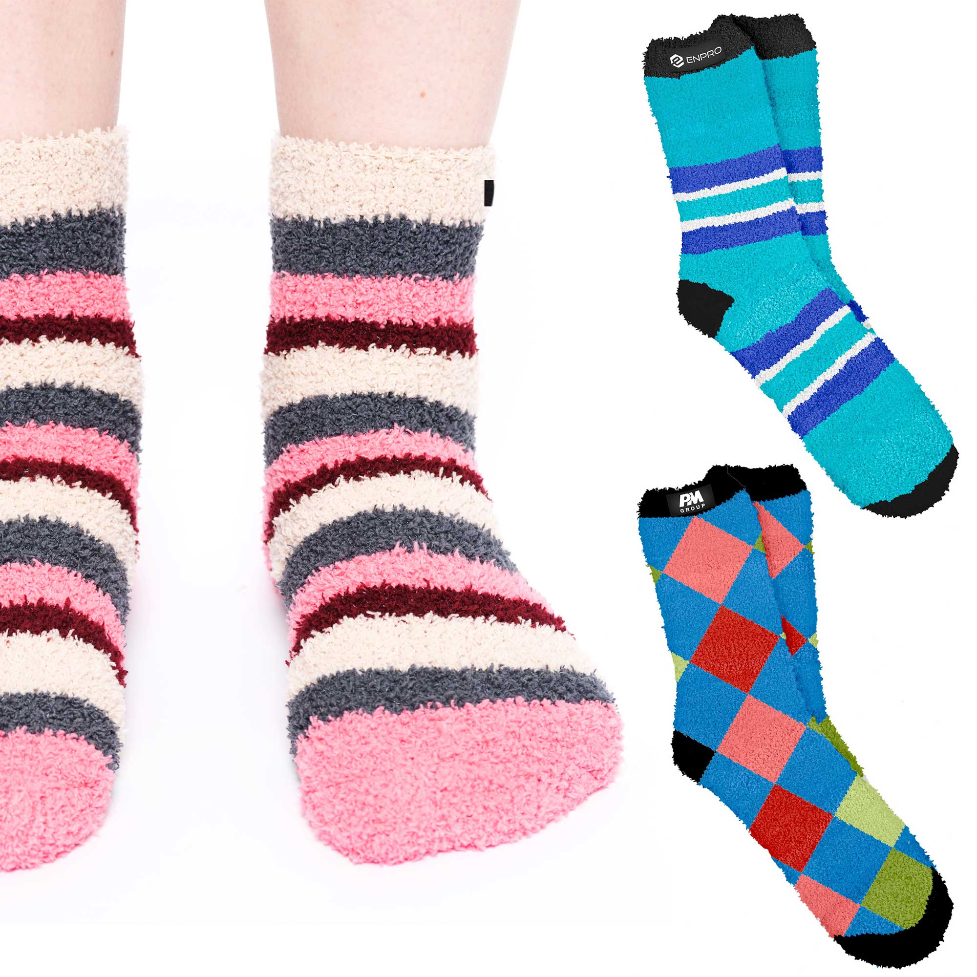 Picture of Cozy Jacquard Fluffy Adult Knit Socks