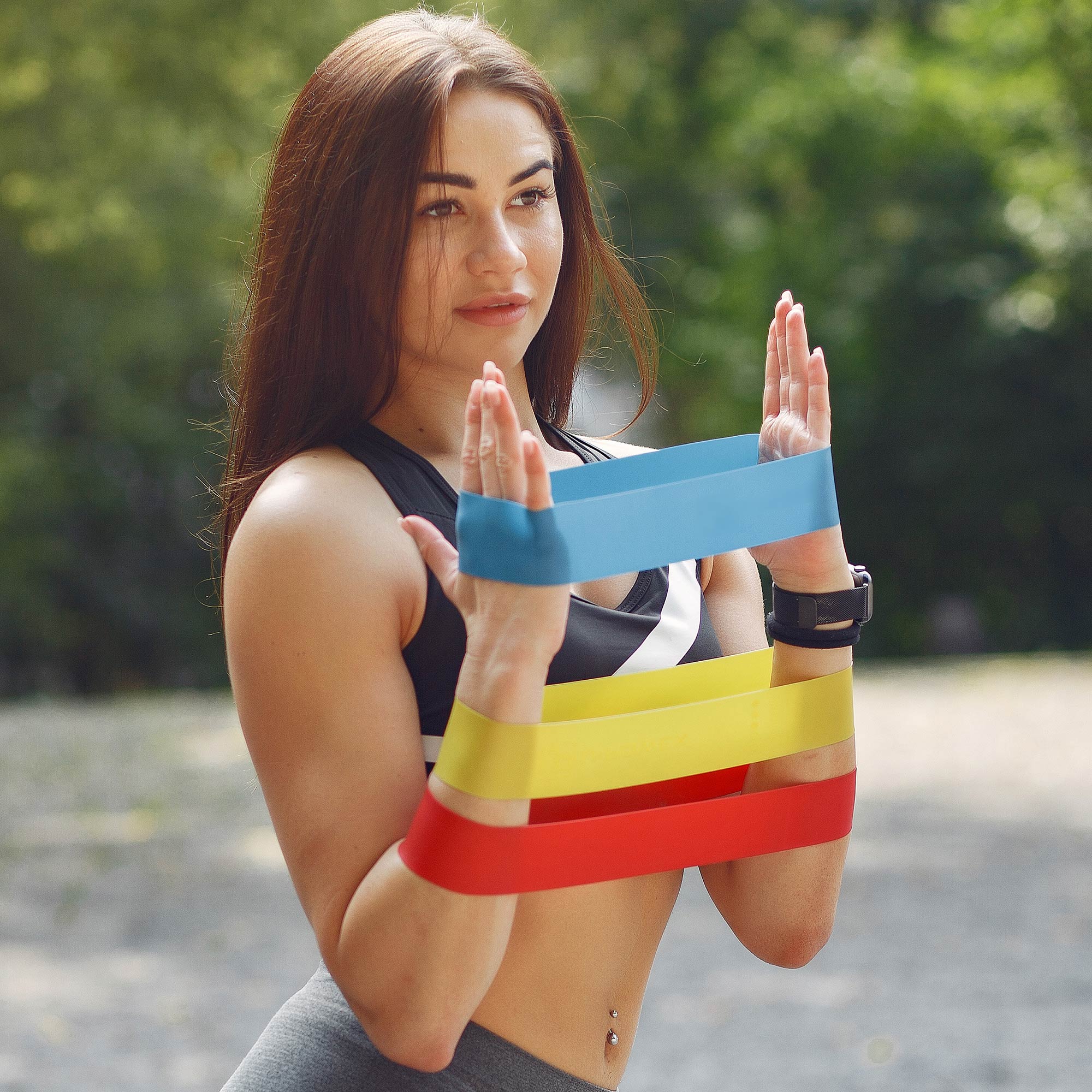 Picture of Yoga Resistance Bands w/Pouch