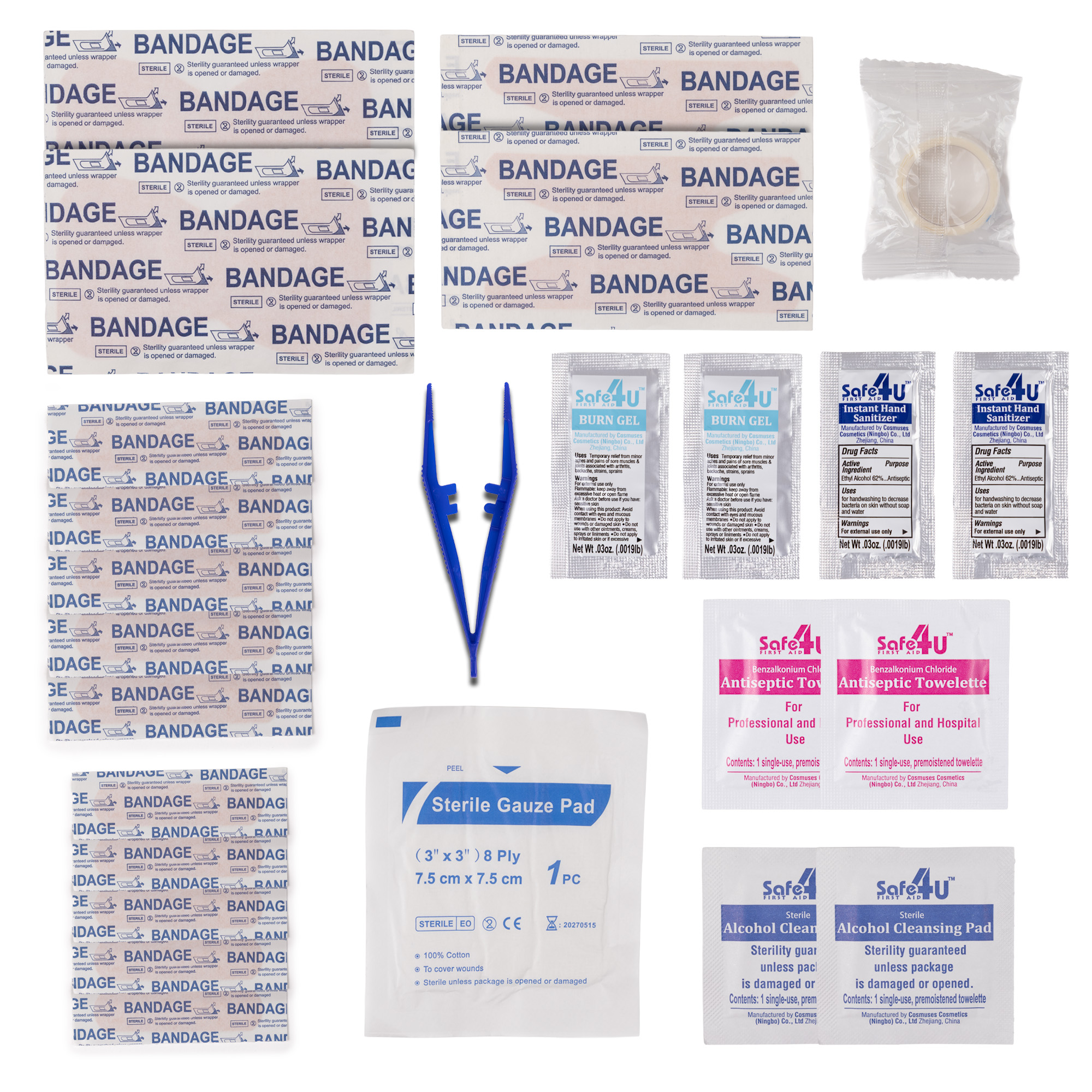 Picture of 25pc Medium First Aid Kit in Press-Open Case