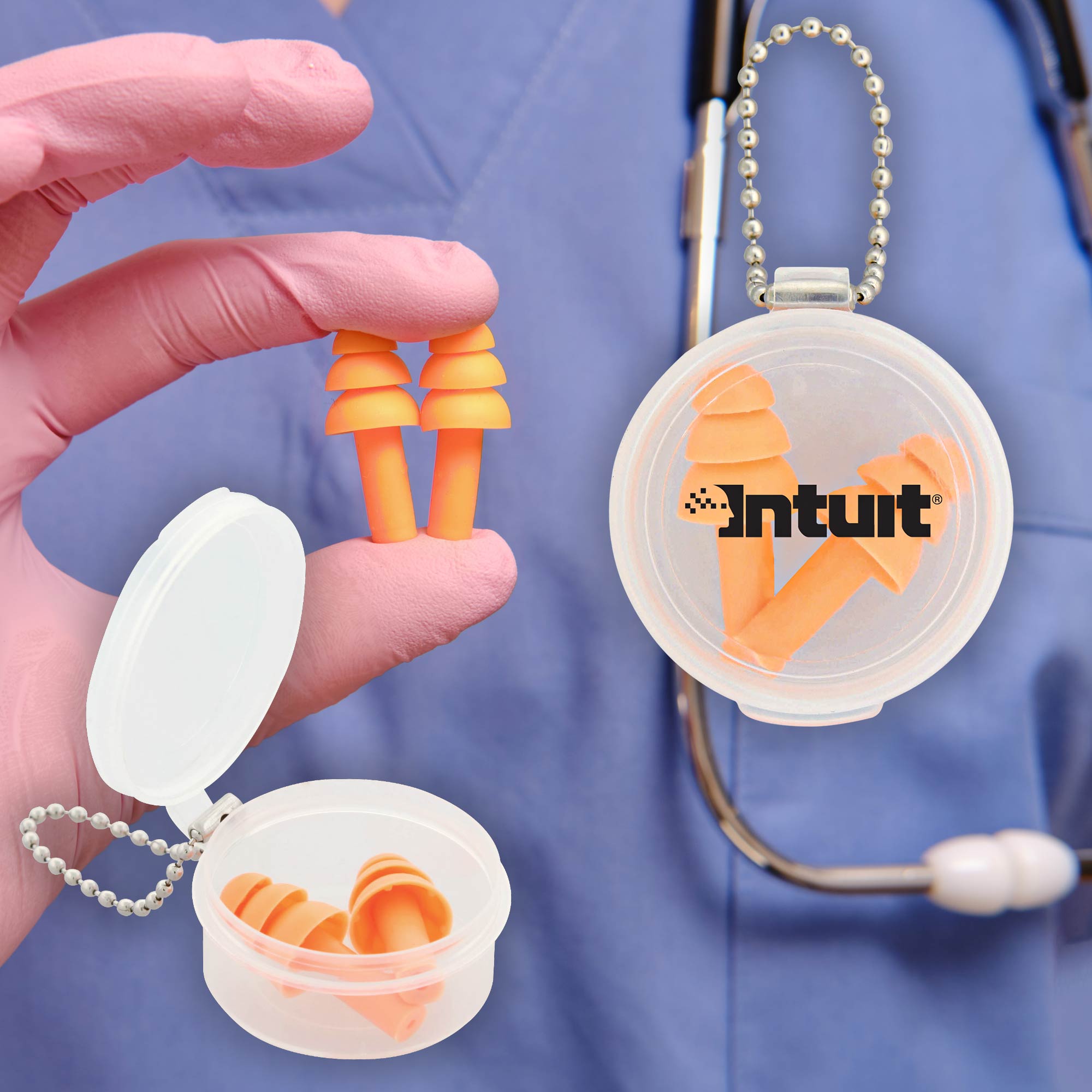 Picture of Silicone Earplug Keychain