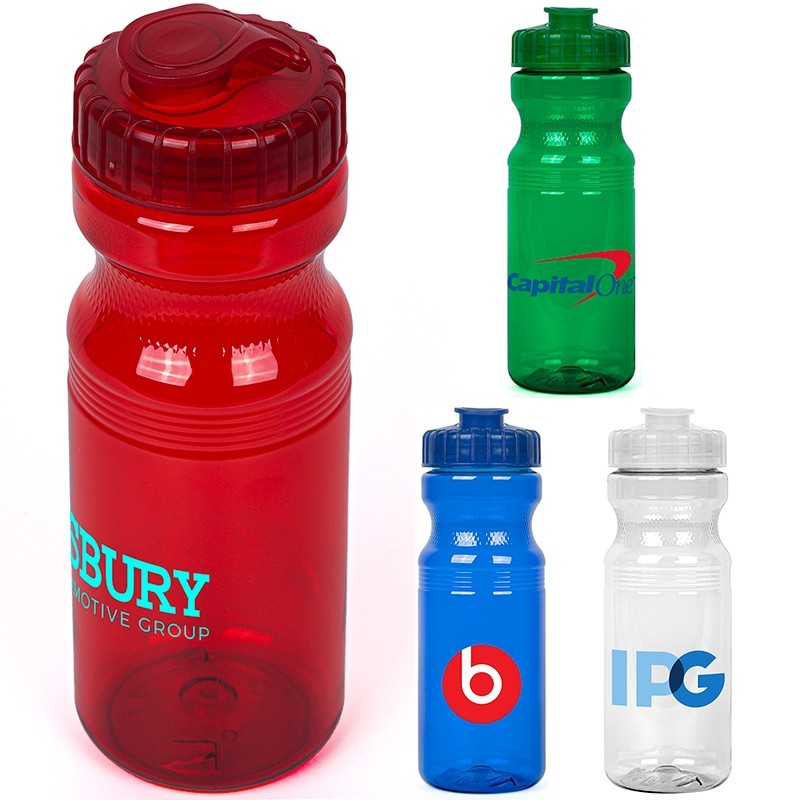 Picture of 24 Oz. Eco-Polyclear Bottle w/Flip-Top Lid