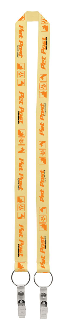Picture of 1" Dual LA-214 Sublimation Lanyard