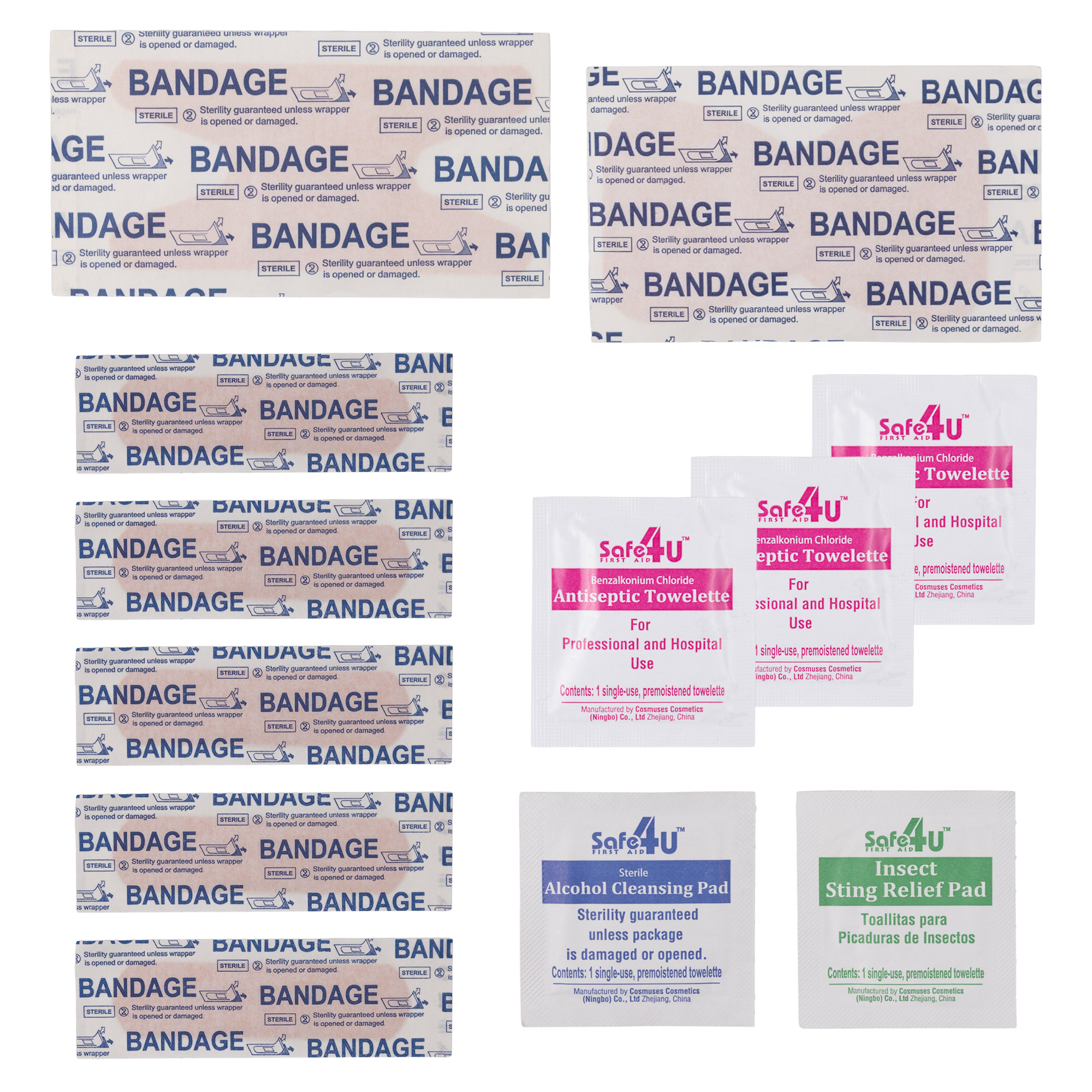 Picture of 14pc First Aid Kit in Soft Zipper Pouch w/Carabiner