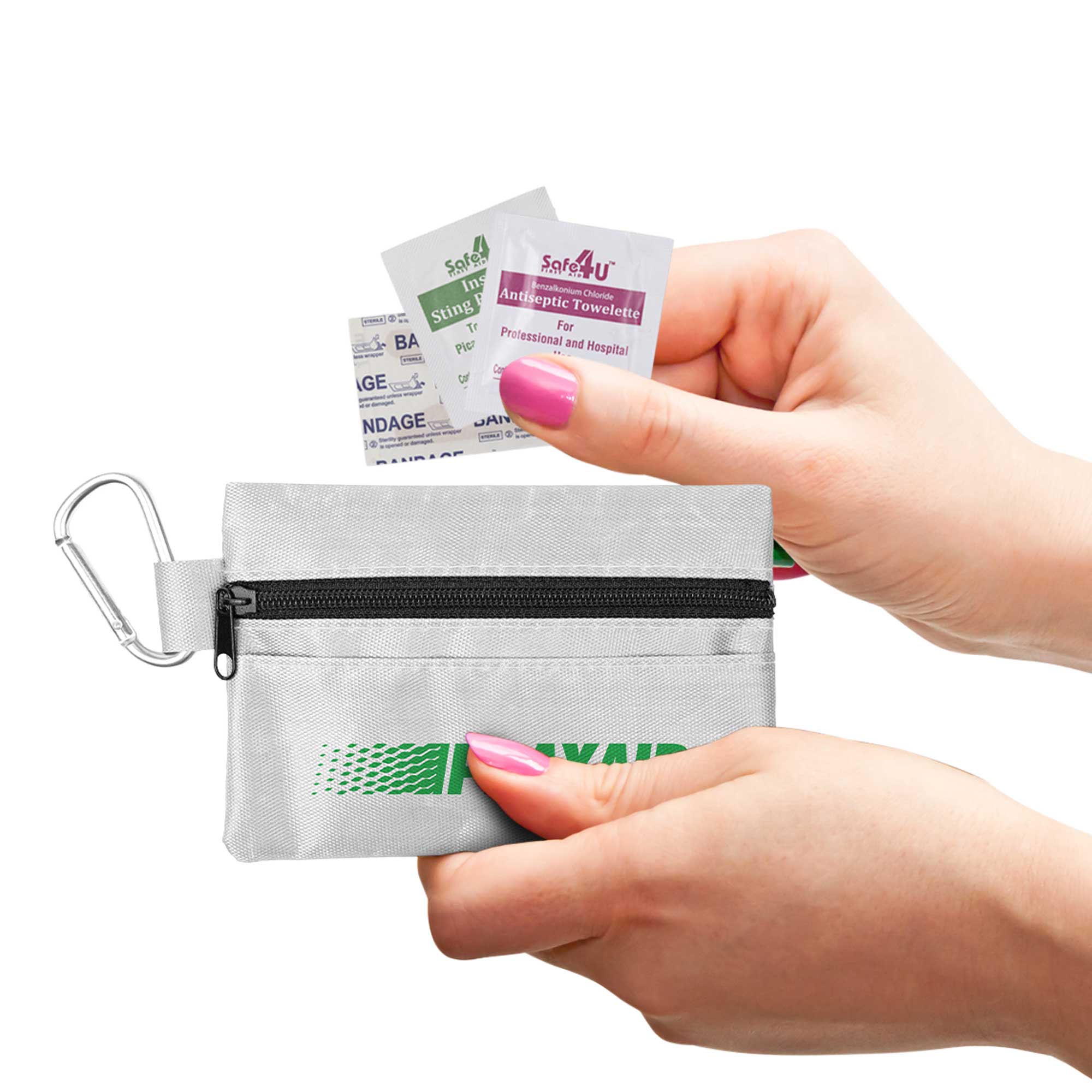 Picture of 14pc First Aid Kit in Soft Zipper Pouch w/Carabiner