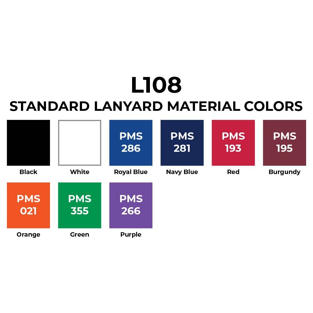 Picture of 3/8" Euro Soft Lanyard (QuickShip) 18-24 Days