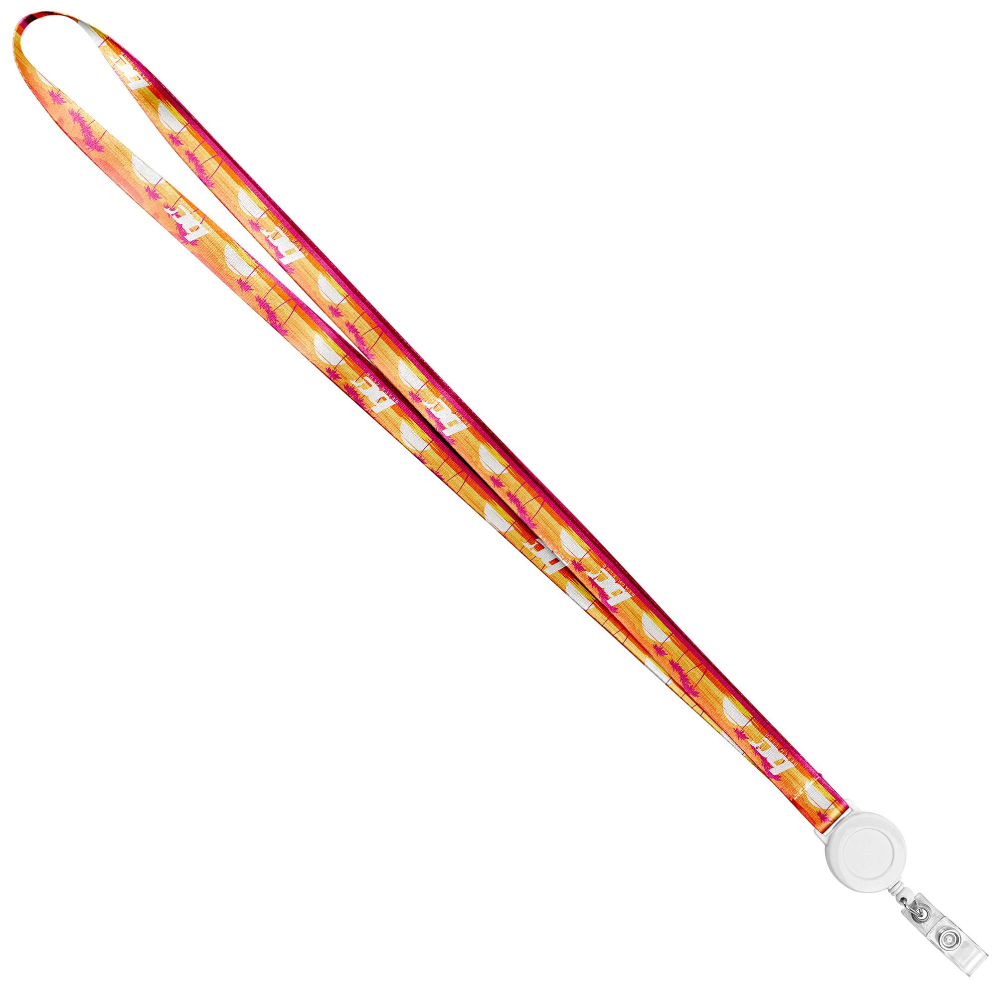 Picture of 5/8" Sublimation Lanyard w/ Retractable Badge Holder (QuickShip) 18-24 Days