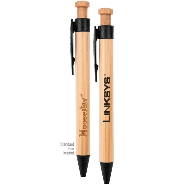 Picture of The Camden Bamboo Retractable Wheat Straw Eco-Pen