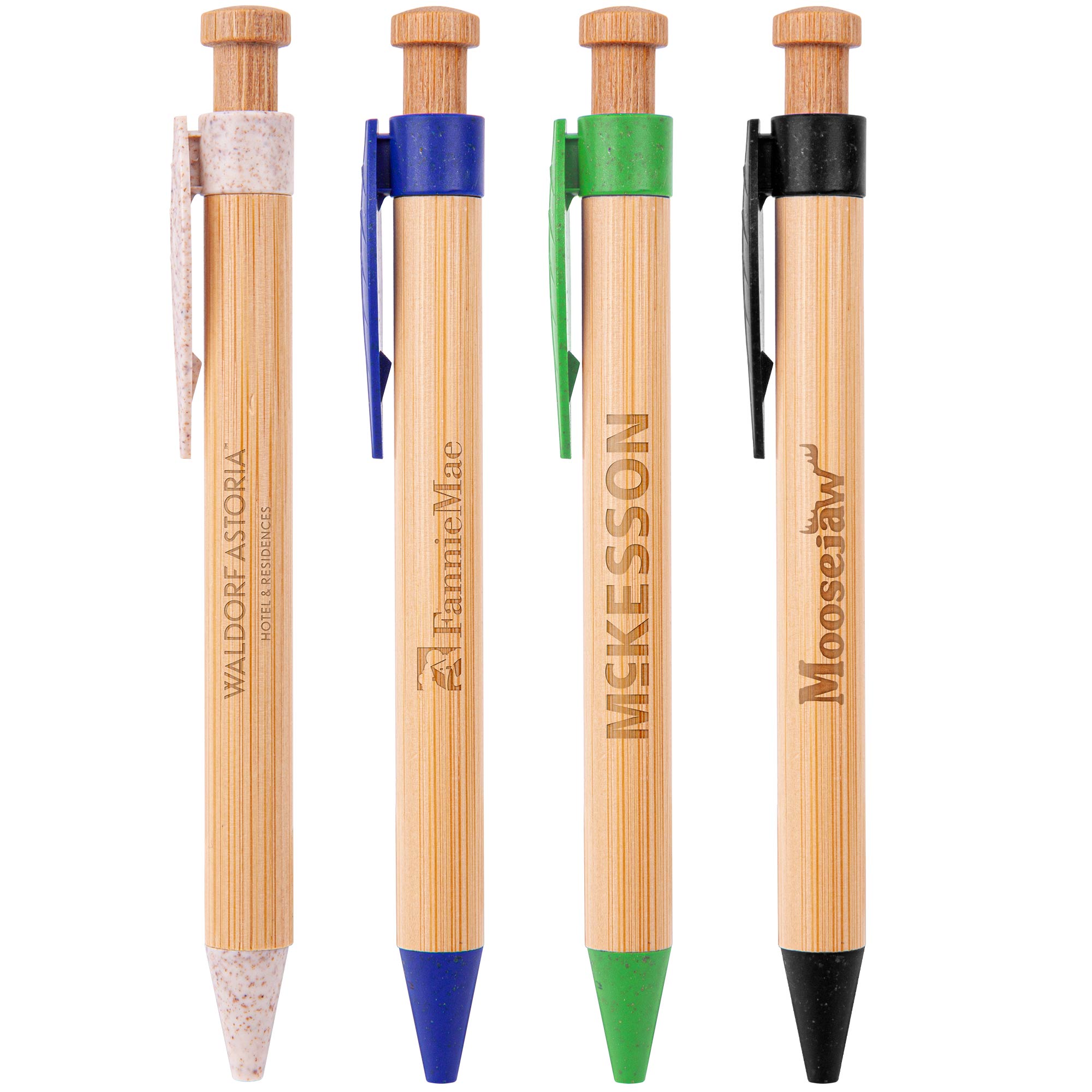 Picture of The Camden Bamboo Retractable Wheat Straw Eco-Pen