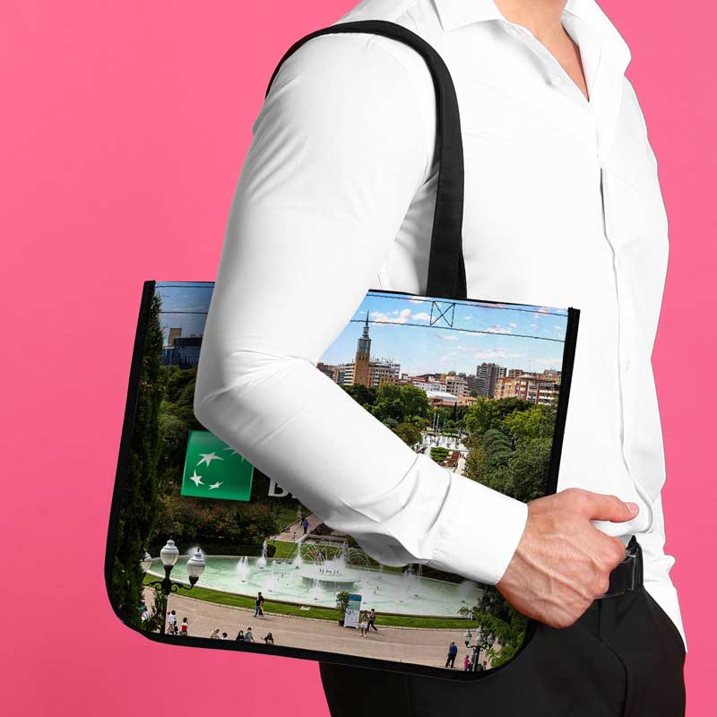 Picture of 16" x 14" Laminated Full-Color Tote Bag (10 Weeks Ocean)