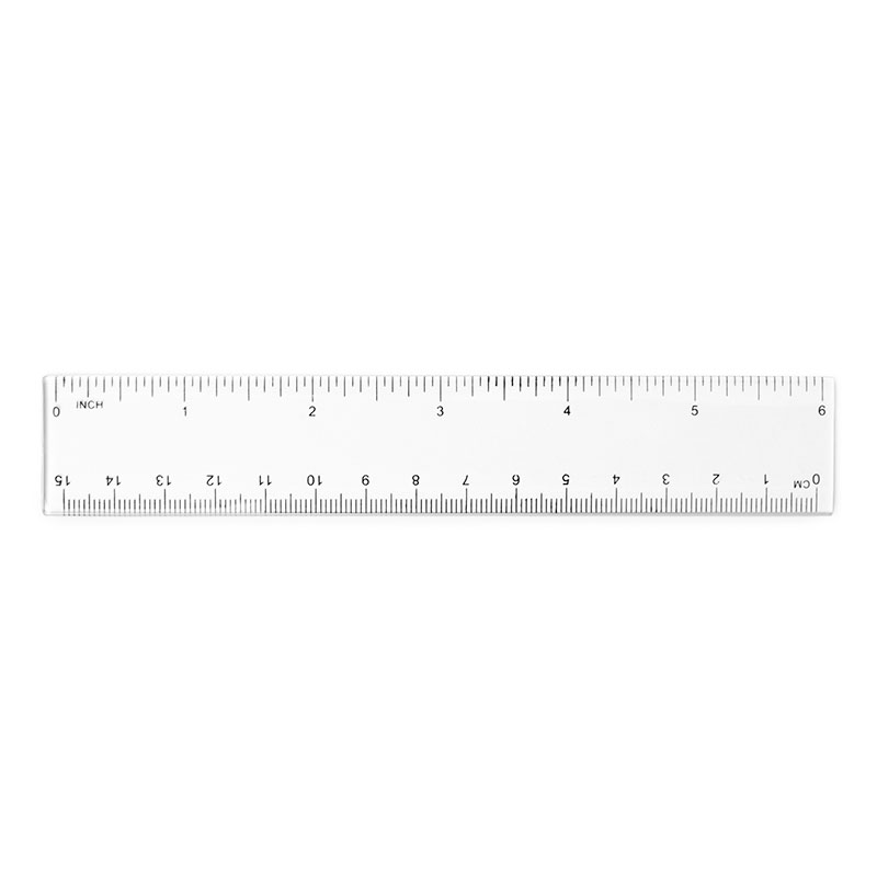 Picture of 6" Crystal Clear Ruler