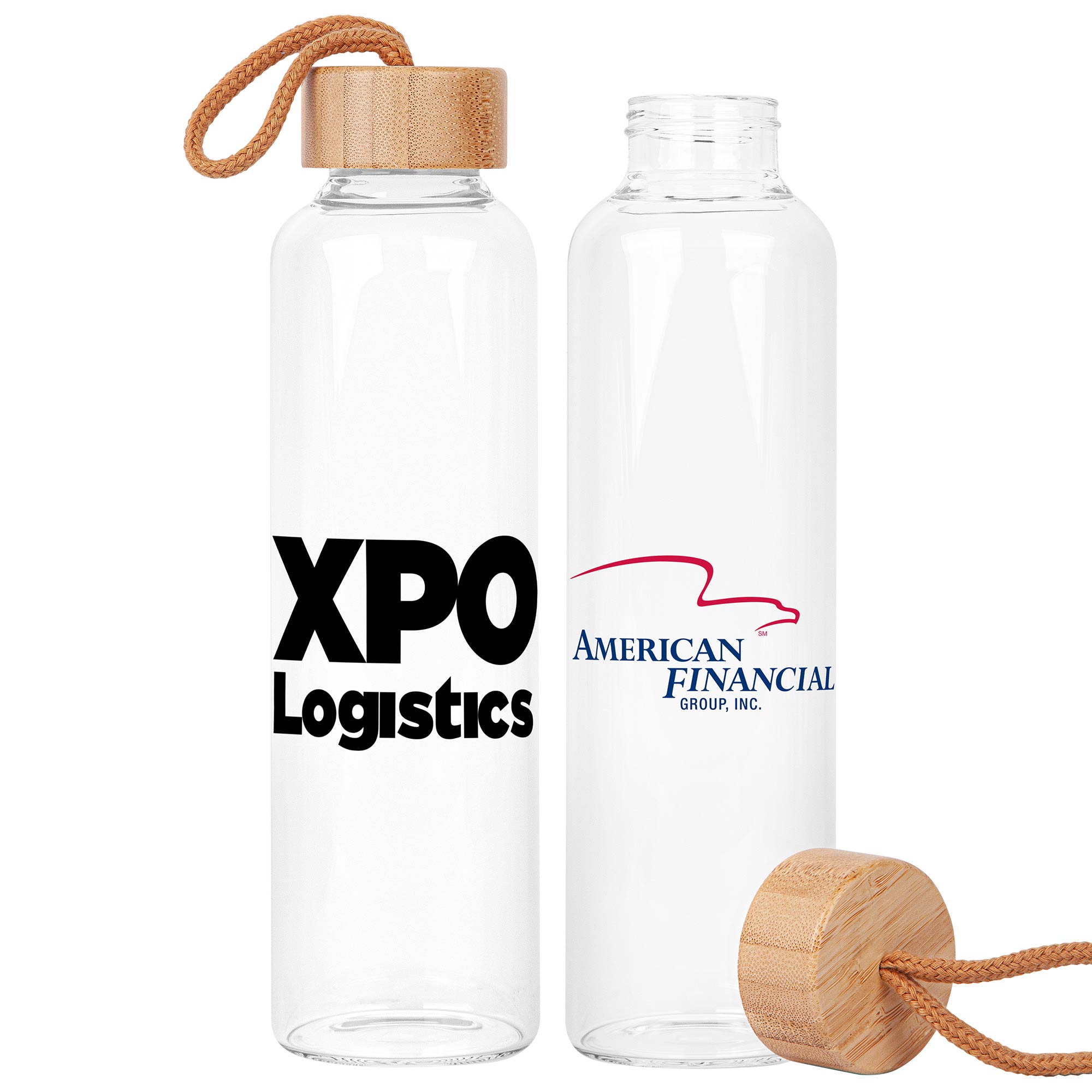 Picture of 18 Oz. Vidro Glass & Bamboo Bottle
