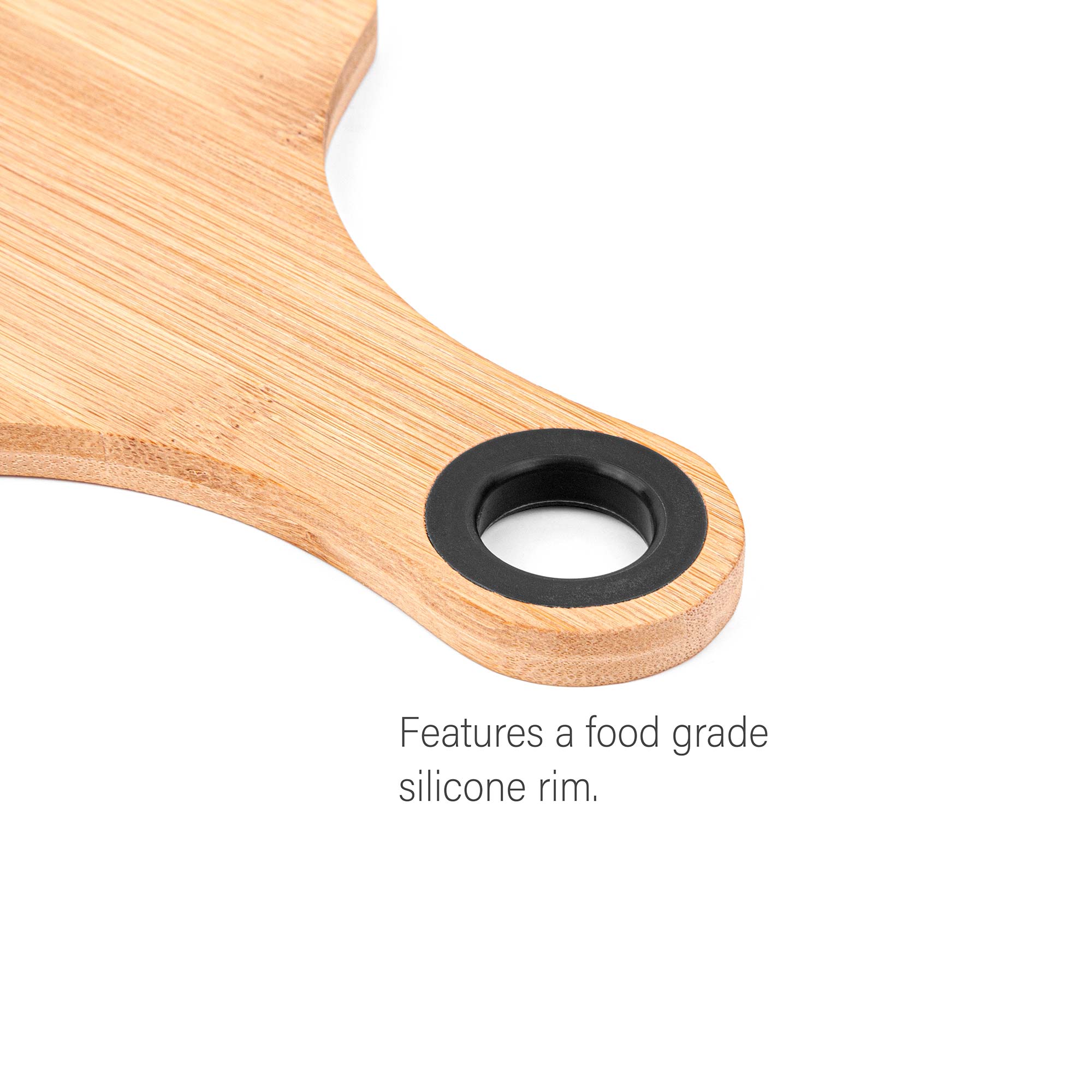 Picture of The Genoa 14'' Bamboo Cutting Board w/Handle