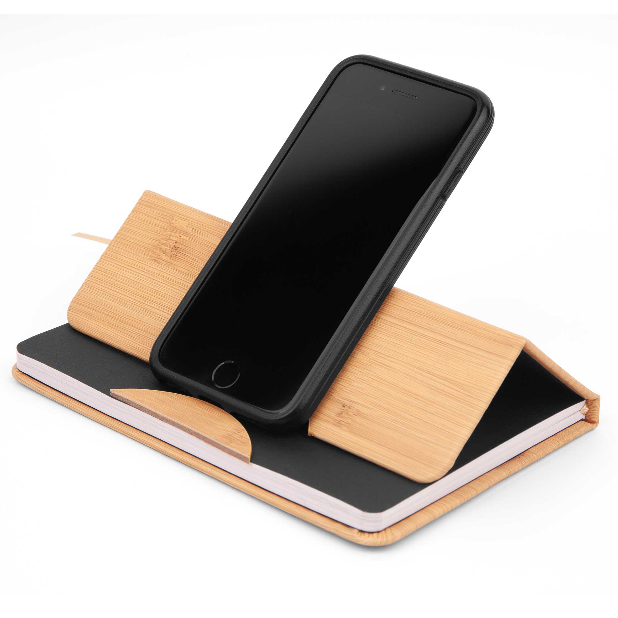 Picture of Maui Faux Bamboo Journal w/Phone Holder (5"x7")