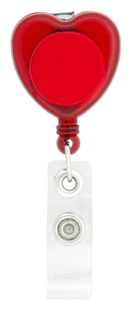 Picture of Heart-Shaped Retractable Badge Holder