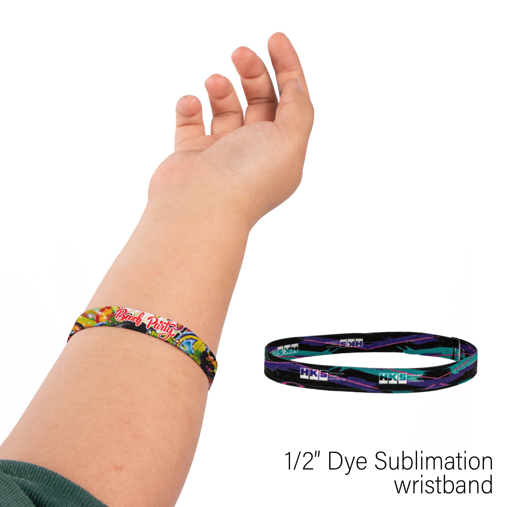 Picture of 1/2" Wide Elastic Wrist Band (QuickShip) 18-24 Days