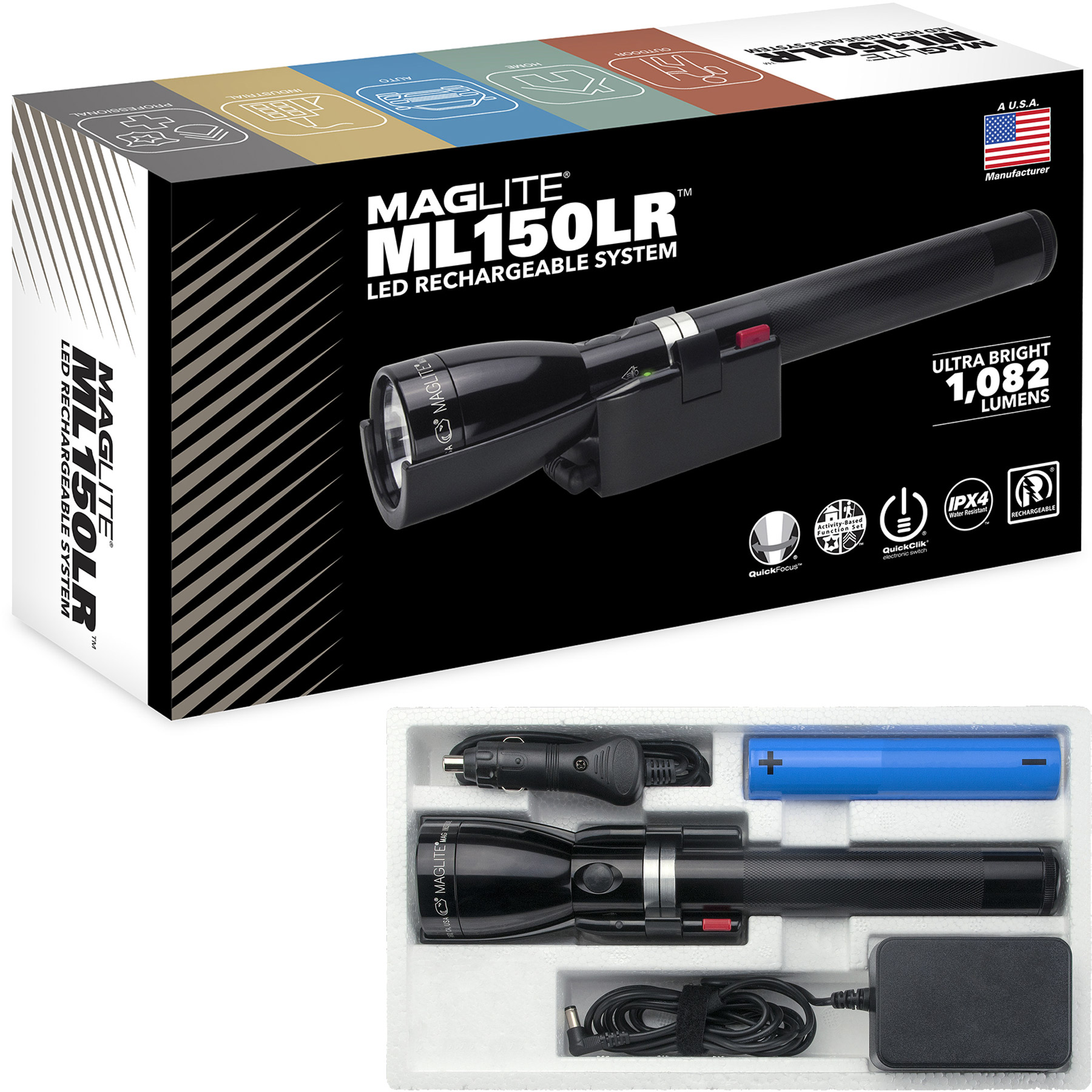 Picture of Maglite® LED Rechargeable Flashlight System