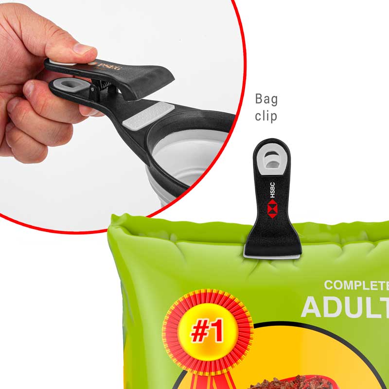 Picture of Collapsible Silicone Pet Food Scoop & Bag Clip