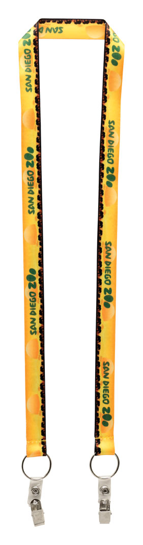 Picture of 3/4" Dual LA-214 Attachment Sublimation Lanyard (QuickShip) 18-24 Days