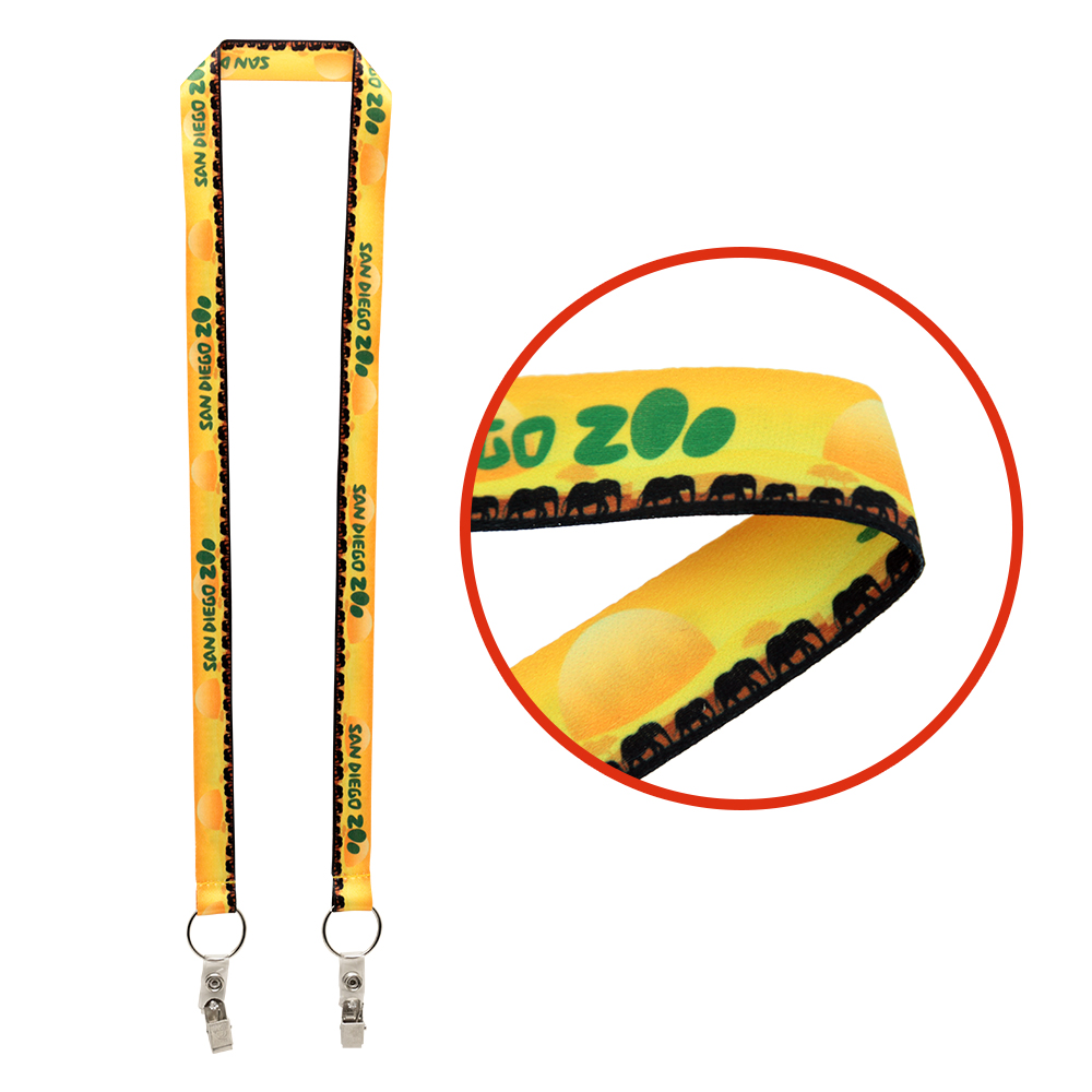 Picture of 3/4" Dual LA-214 Attachment Sublimation Lanyard (QuickShip) 18-24 Days