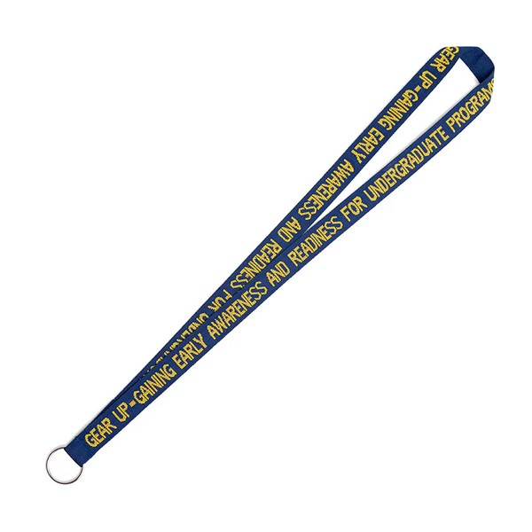 Picture of 3/4" Woven Text Lanyard (QuickShip) 35-42 Days