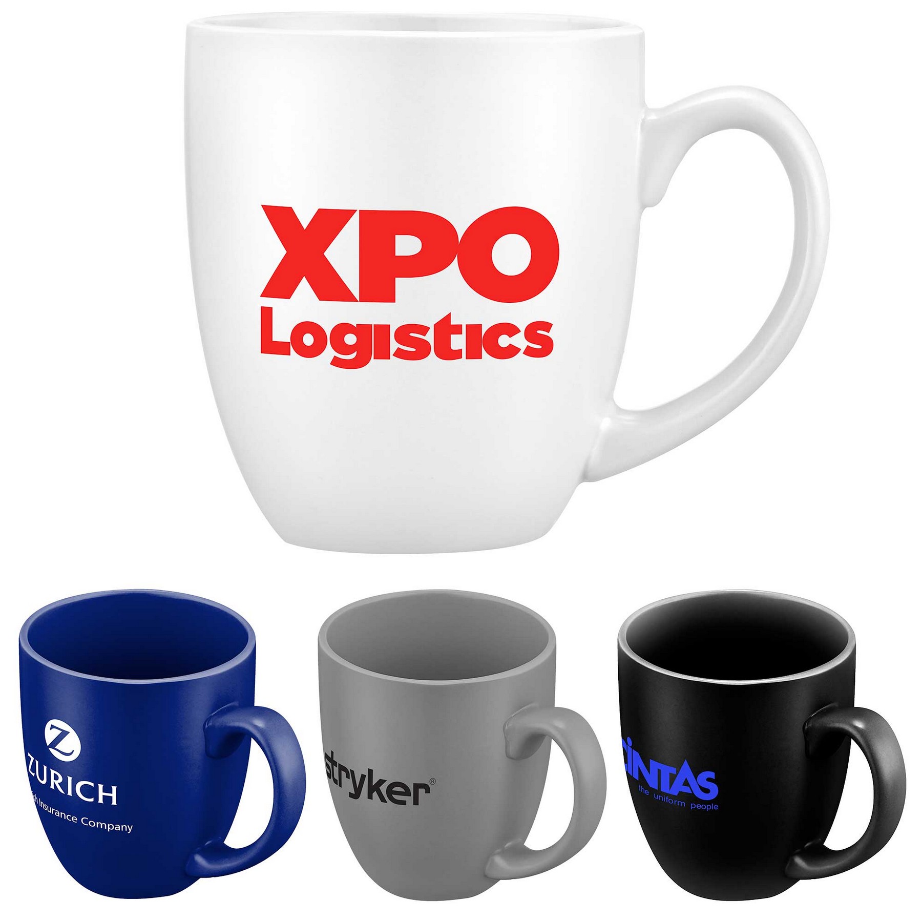 Picture of 16oz. Curved Ceramic Coffee Mug with D-Handle