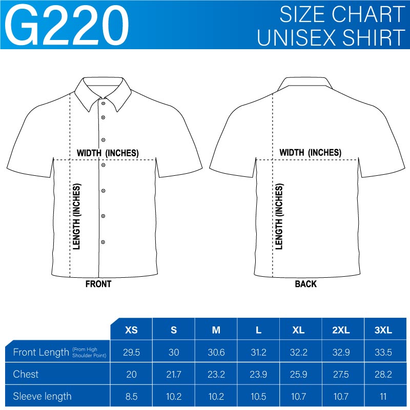 Picture of Unisex Dye Sublimated Polyester Poplin Shirt (9-10 Weeks Ocean)
