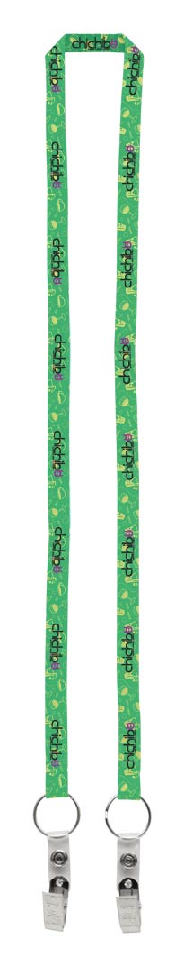 Picture of 1/2" Dual LA-214 Attachment Sublimation Lanyard (QuickShip) 18-24 Days