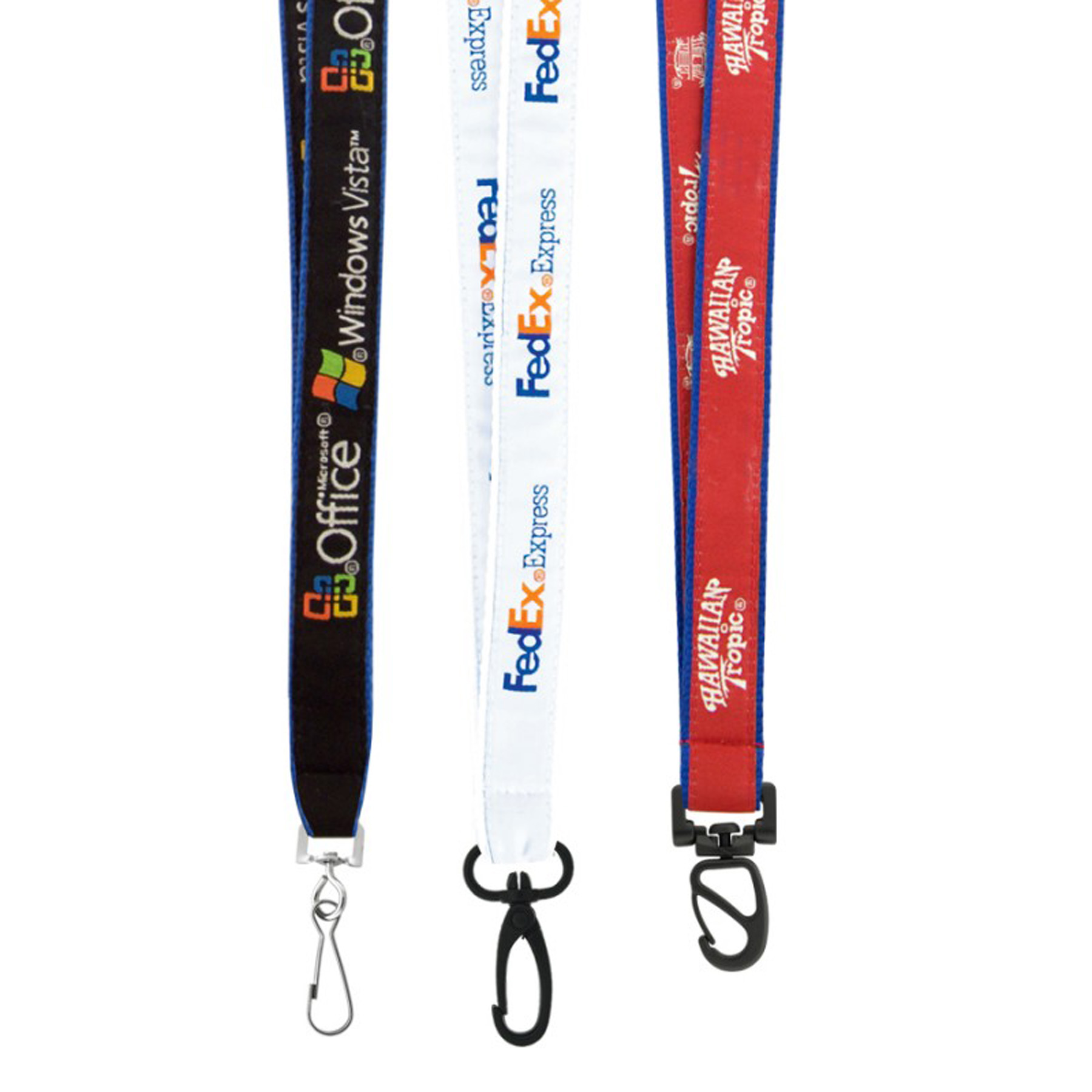 Picture of 3/4" Woven Text Lanyard (QuickShip) 5-6 Weeks