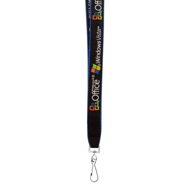 Picture of 3/4" Woven Text Lanyard (QuickShip) 5-6 Weeks
