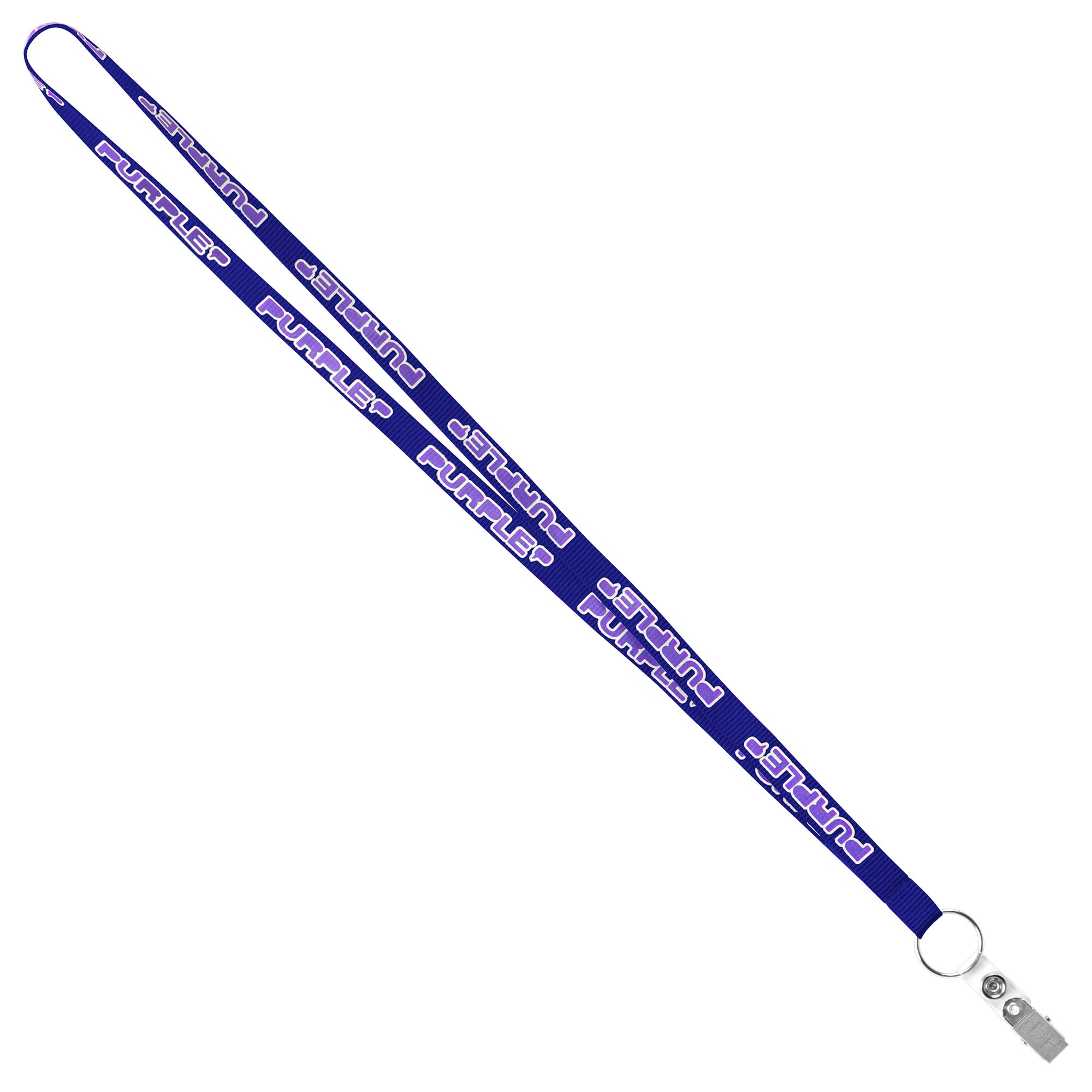 Picture of 1/2" Recycled Econo Lanyard (Factory Direct) 10-12 Weeks Ocean