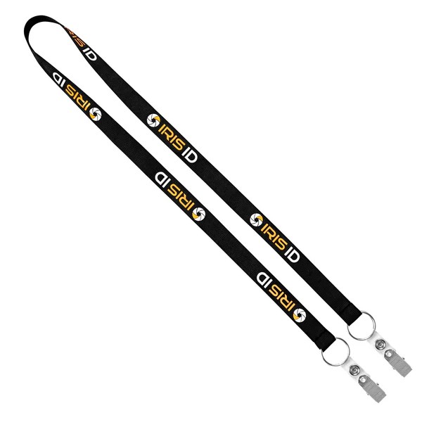 Picture of 3/4" Recycled Econo Dual Attachment Lanyard