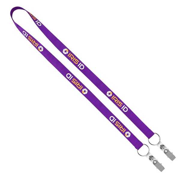 Picture of 3/4" Recycled Econo Dual Attachment Lanyard