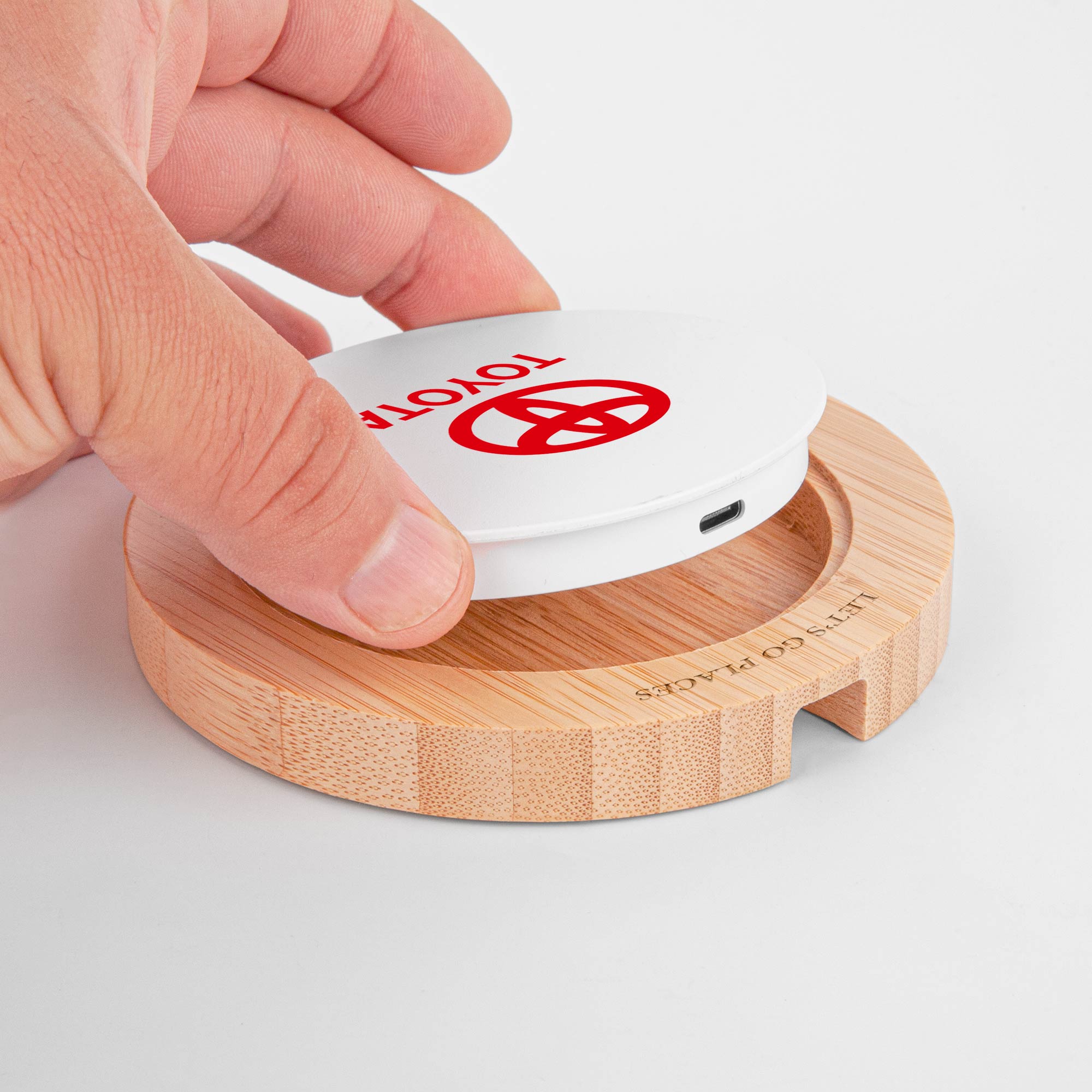 Picture of The Shreveport Wireless Charger And Bamboo Base
