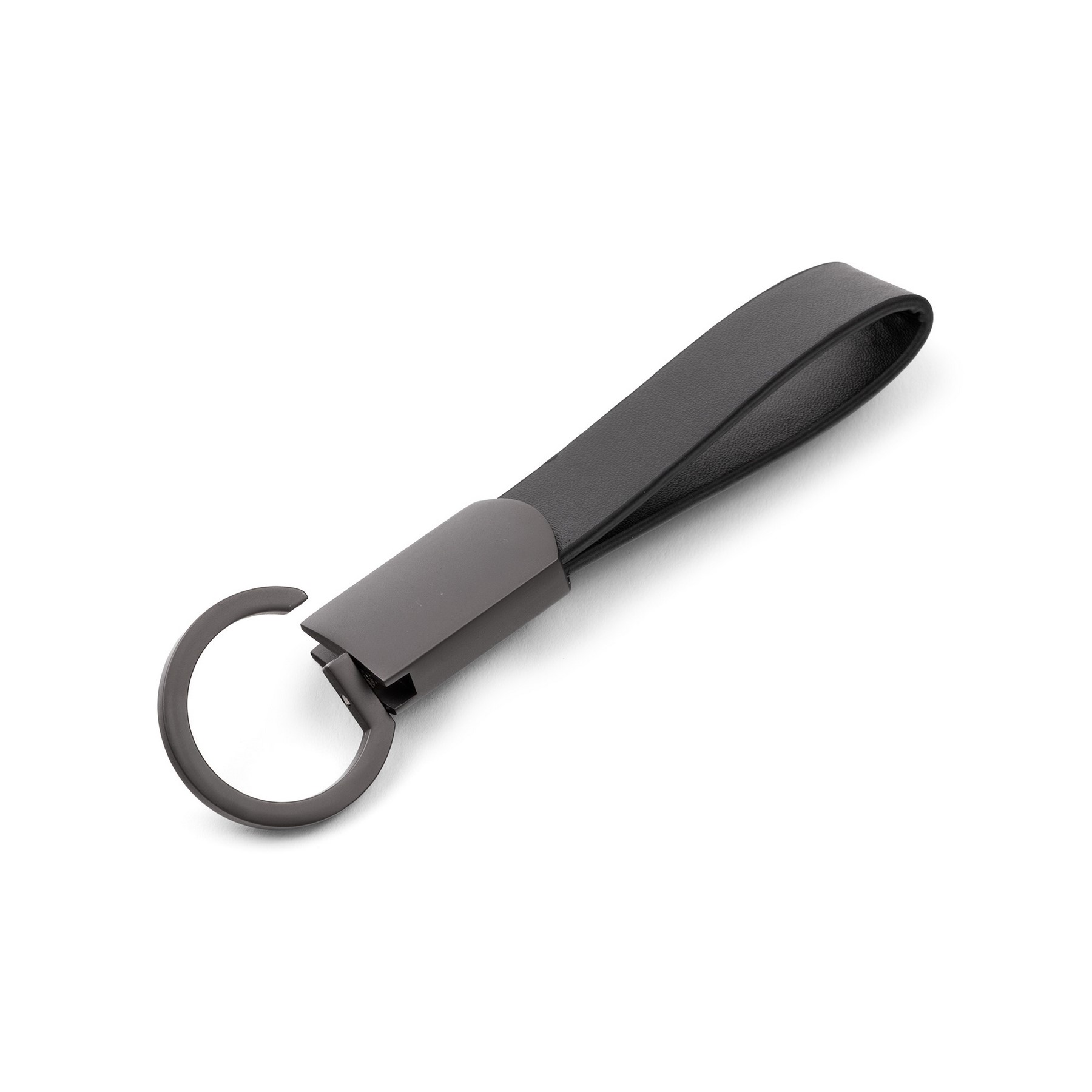 Picture of Axis Gunmetal Leather Keyring (Factory Direct) 10-12 Weeks