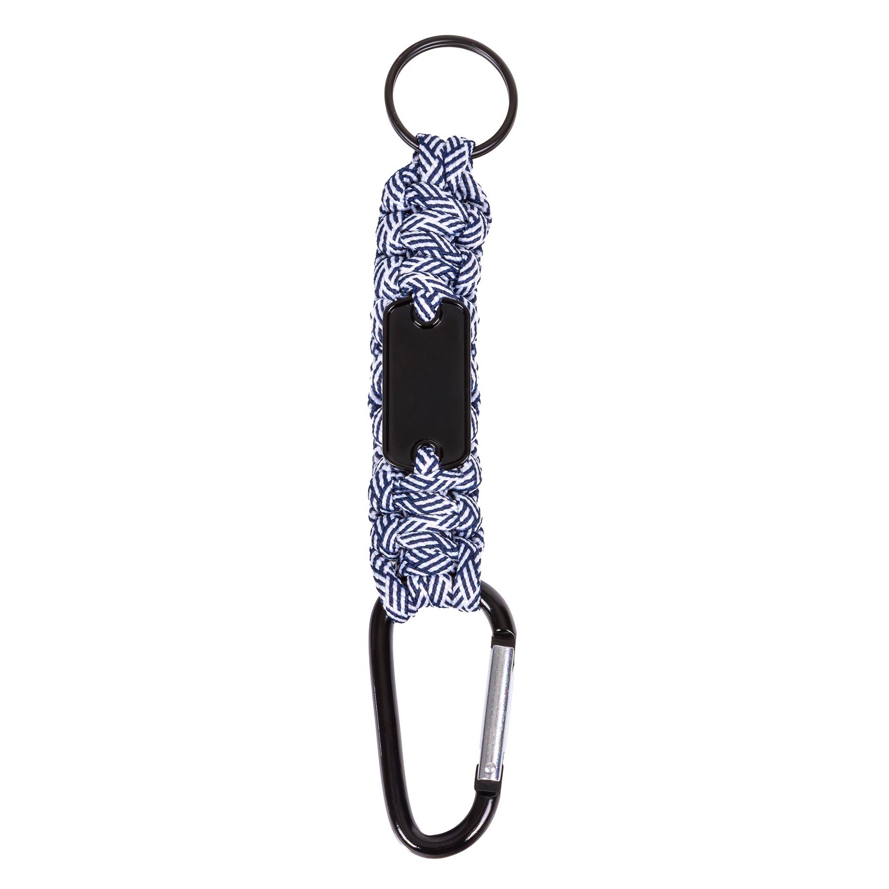 Picture of Carabiner Box Knot Braided Key Chain with Keyring and Metal Plate (Factory Direct) 10-12 Weeks