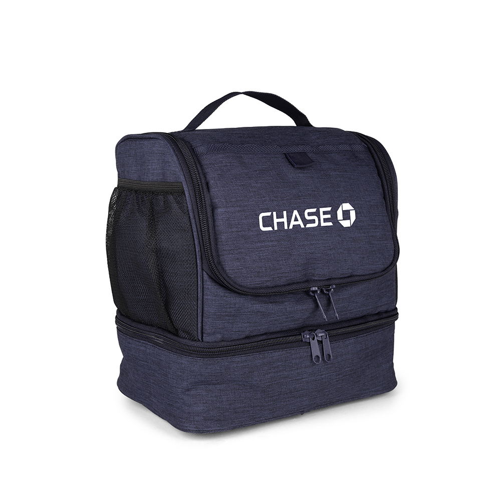 Picture of ChillMate Double Deck Lunch Bag w/Mesh Pockets (Factory Direct) 10-12 Weeks