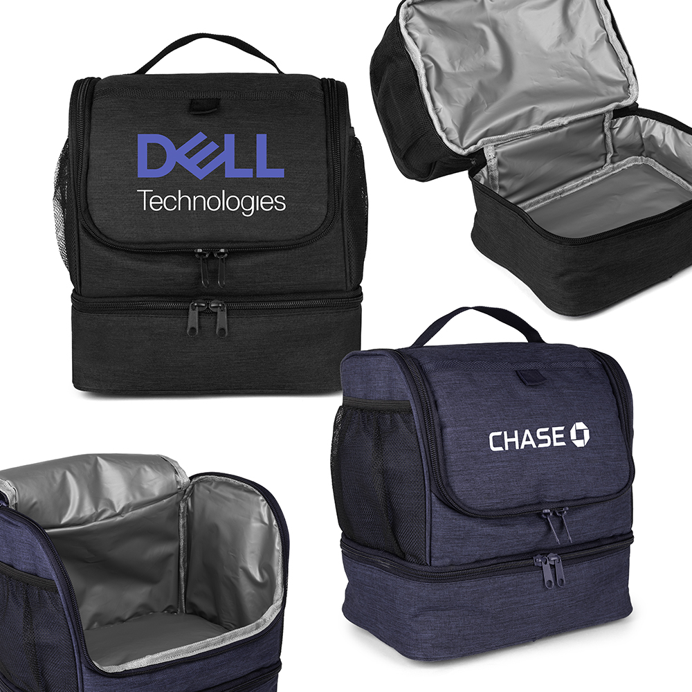 Picture of ChillMate Double Deck Lunch Bag w/Mesh Pockets (Factory Direct) 10-12 Weeks