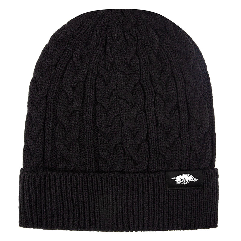 Picture of Embroidered Adult Cable-Knit Beanie (10-12 Week Ocean)