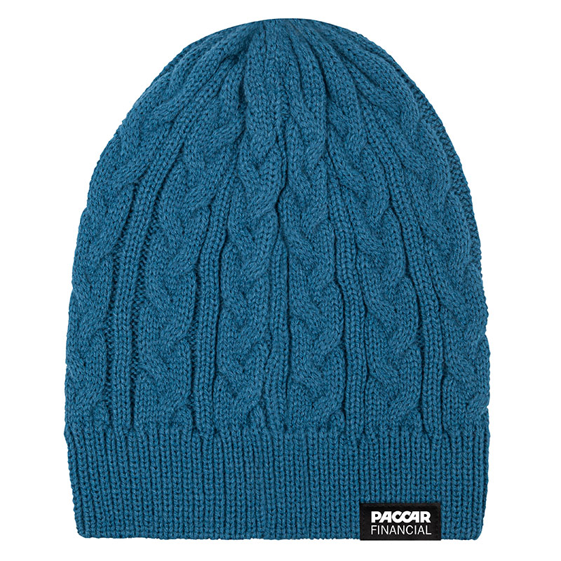 Picture of Embroidered Adult Cable-Knit Beanie (5-6 Weeks Air)