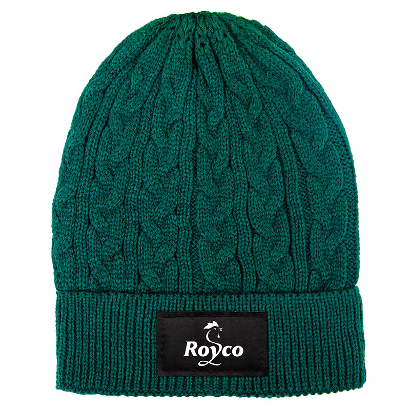 Picture of Embroidered Adult Cable-Knit Beanie (5-6 Weeks Air)