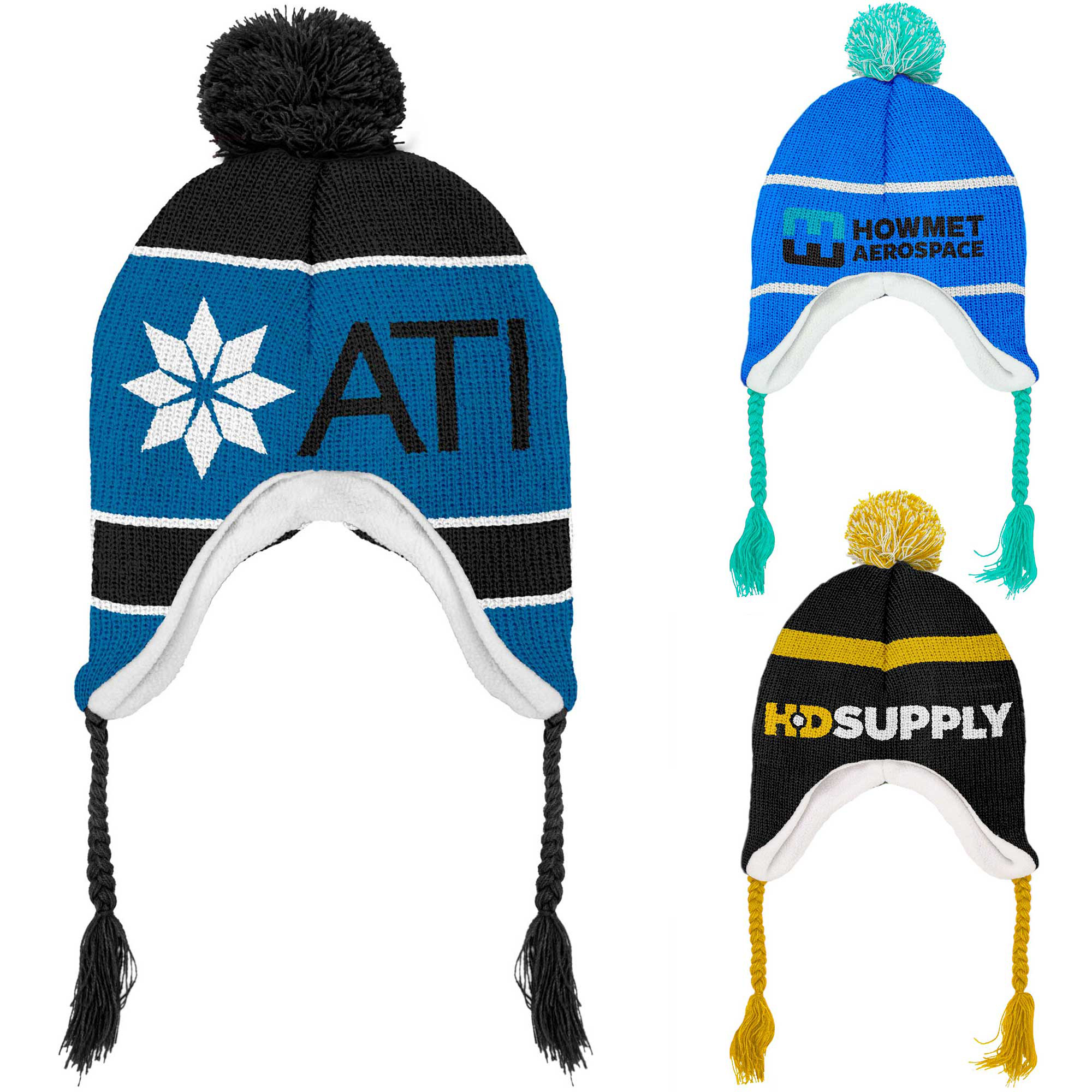 Picture of Jacquard Toboggan Beanie (5-6 Weeks Ocean)