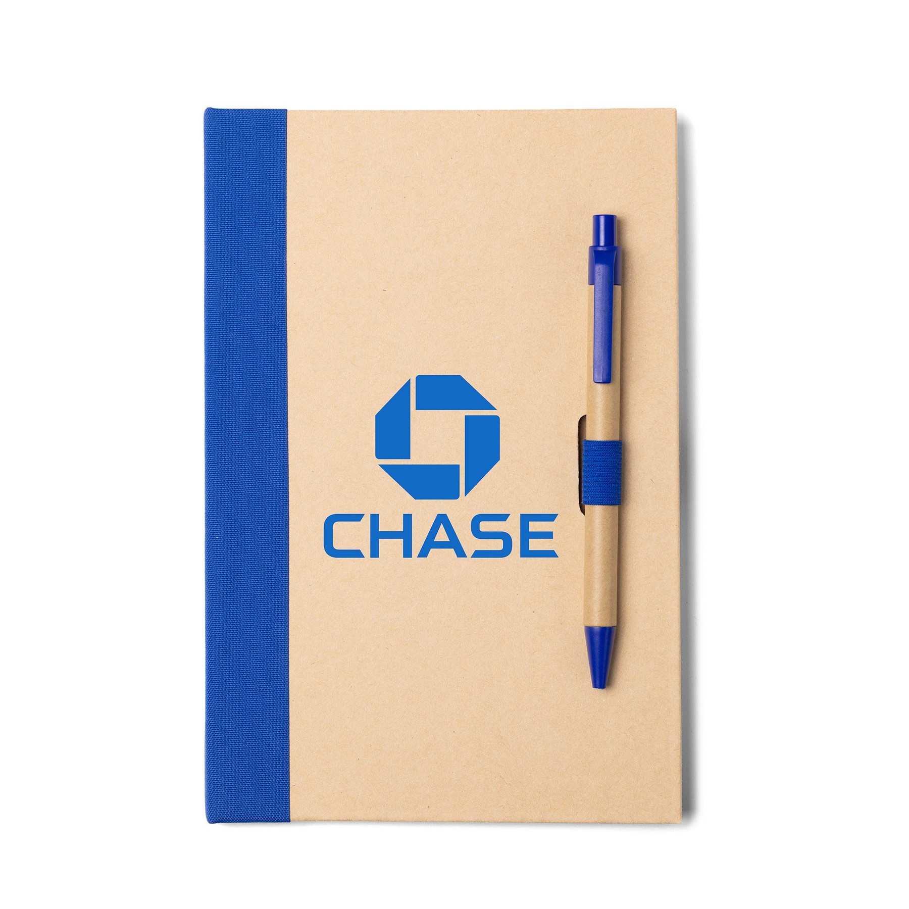 Picture of Bound Kraft Journal w/Pen Closure (Factory Direct) 10-12 Weeks
