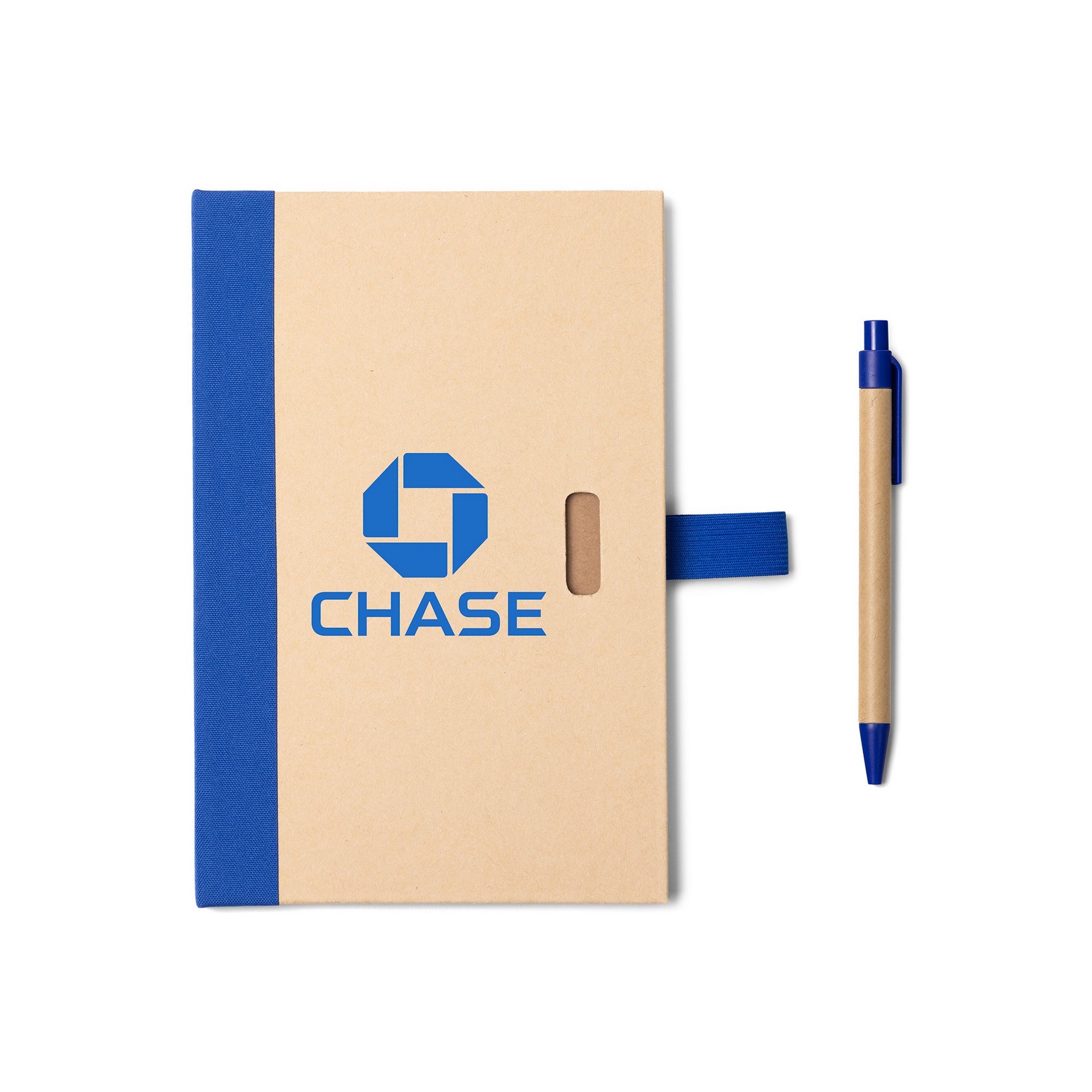 Picture of Bound Kraft Journal w/Pen Closure (Factory Direct) 10-12 Weeks