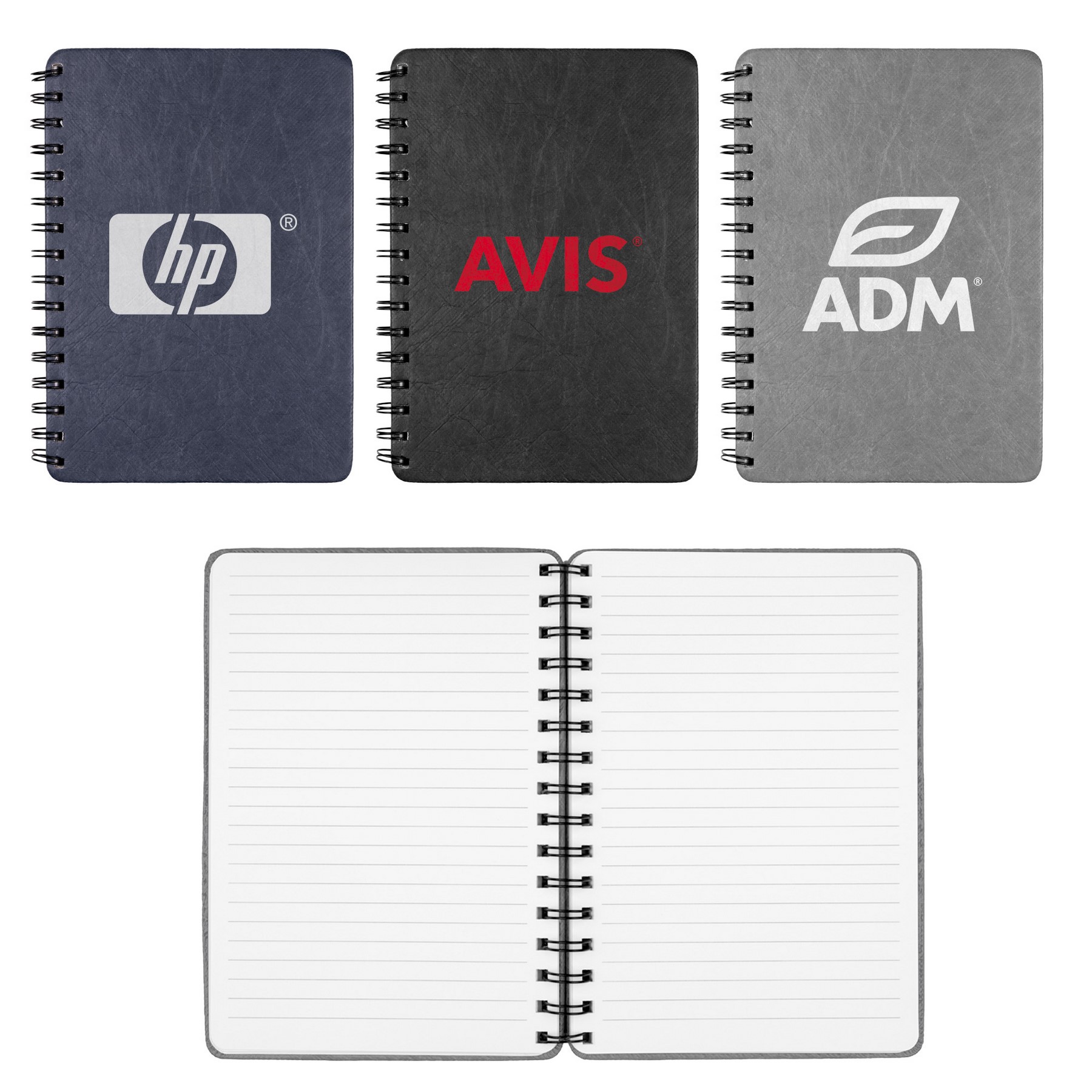 Picture of CrinkleNote A5 Spiral Notebook (Factory Direct) 10-12 Weeks