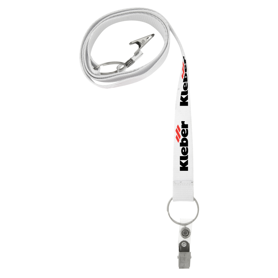 Picture of 3/4" Screen Printed Dual Attachment Lanyard (QuickShip) 18-24 Days