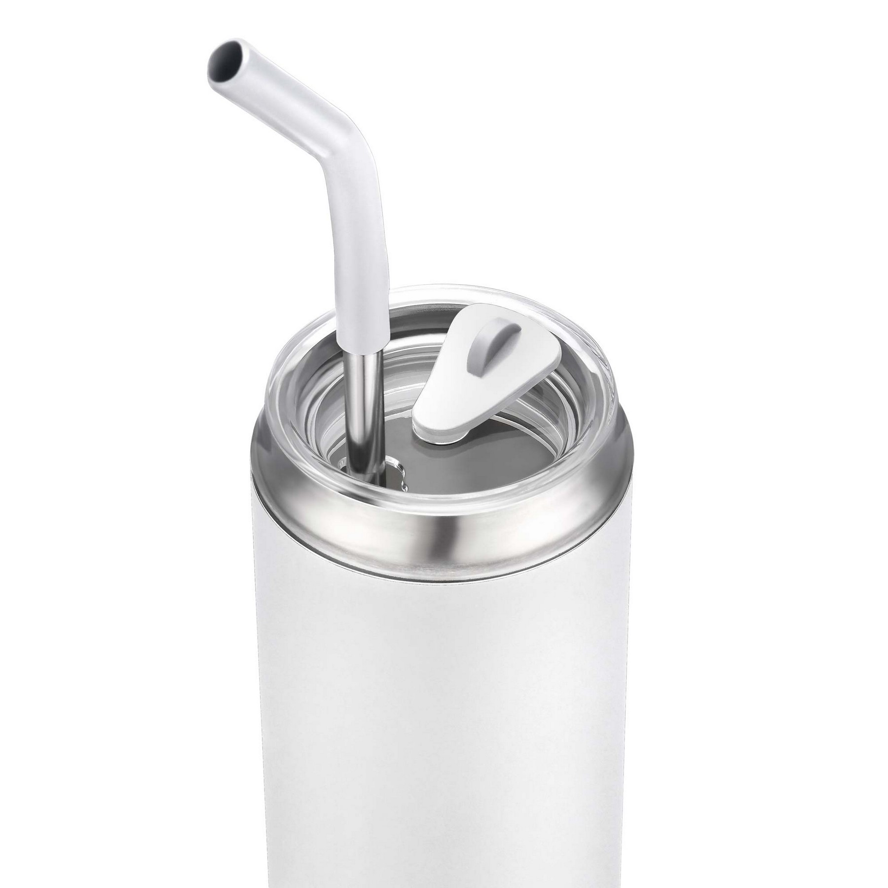 Picture of 20oz. Stainless Steel Tumbler with Dual-Use Lid and Straw