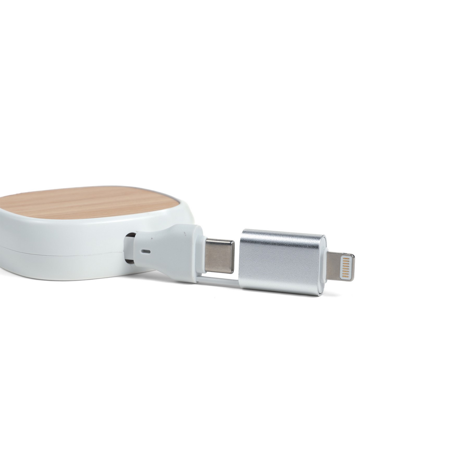 Picture of BambooRetract 4-in-1 Charging Cable(Factory Direct) 10-12 Weeks