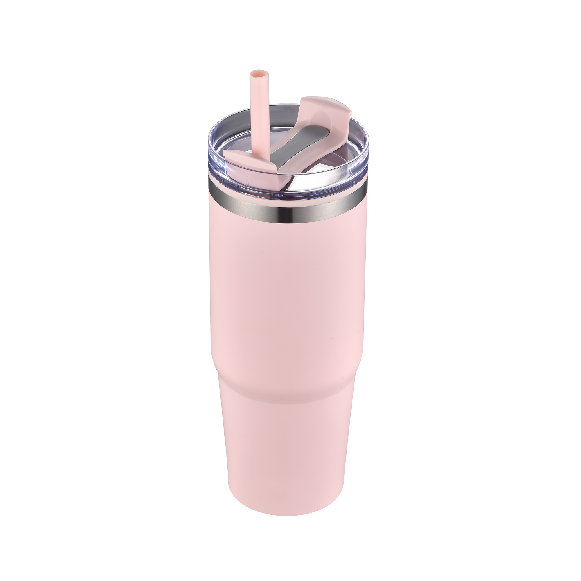 Picture of 30 Oz. Dual Wall Stainless Steel Tumbler w/Clear Lid