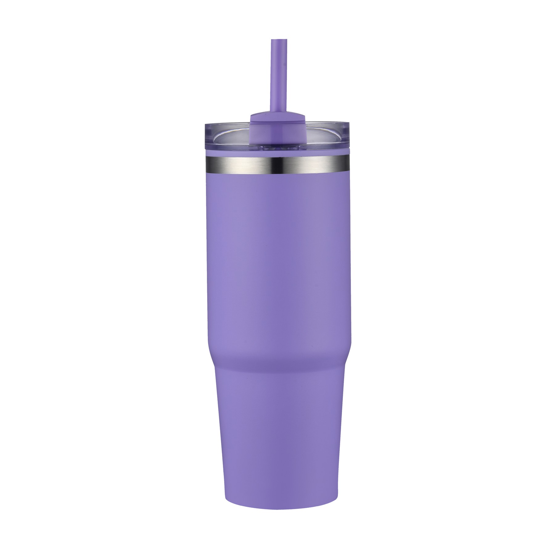 Picture of 30 Oz. Dual Wall Stainless Steel Tumbler w/Clear Lid
