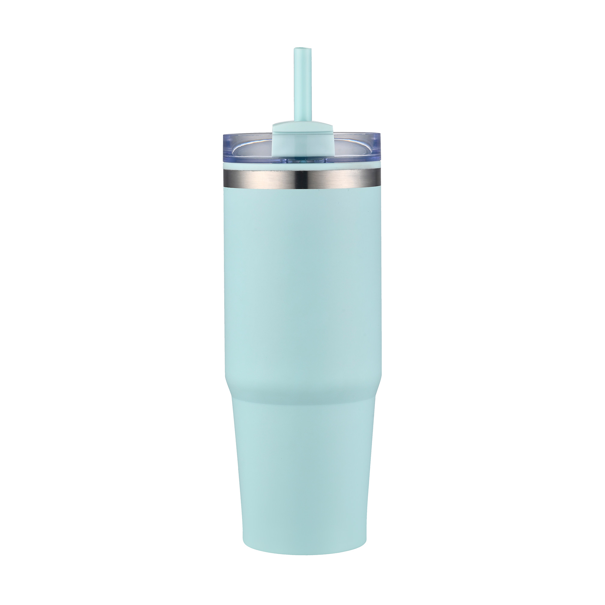 Picture of 30 Oz. Dual Wall Stainless Steel Tumbler w/Clear Lid